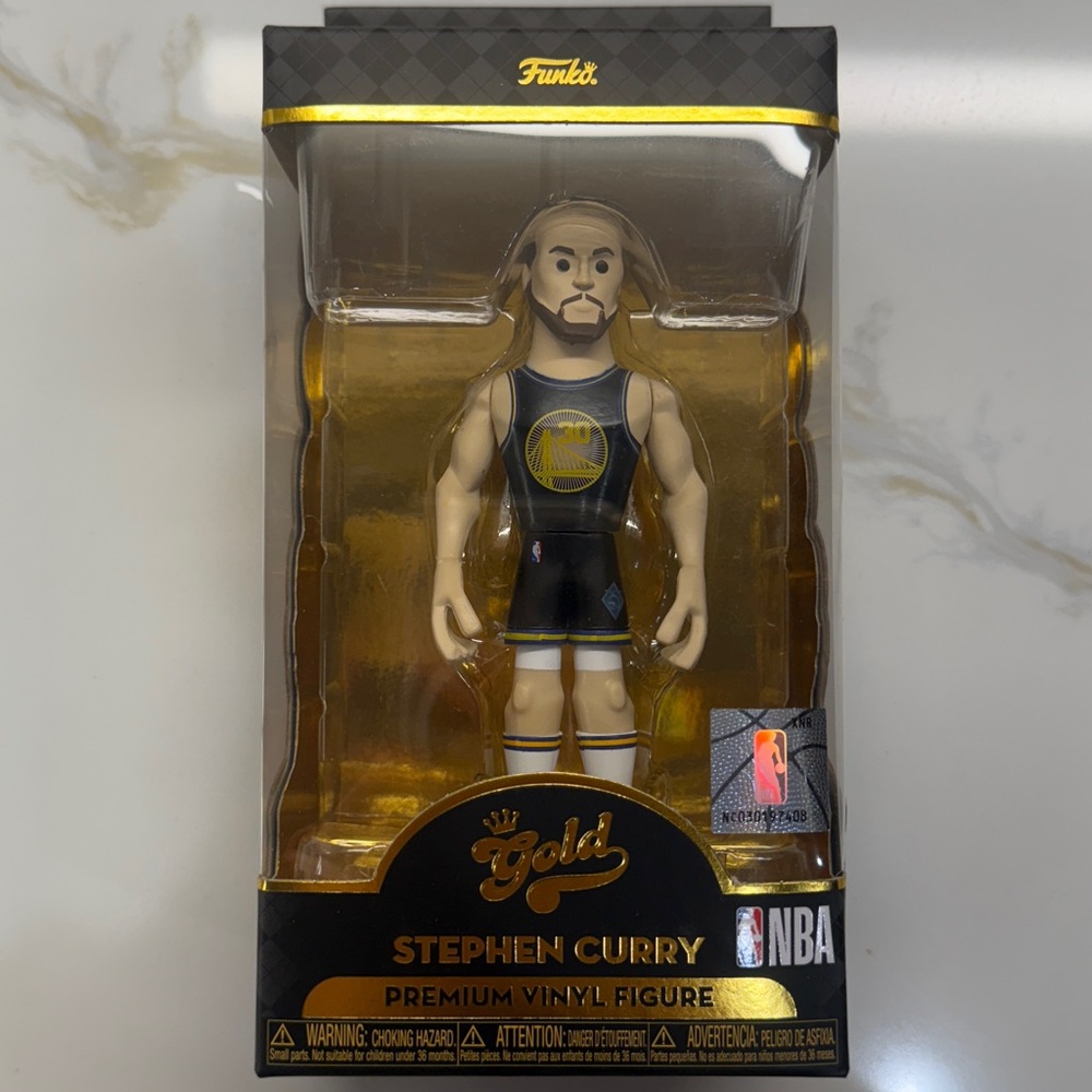 Funko GOLD Golden State Warriors Steph Curry 5" Premium Vinyl Figure